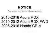 Charger l'image dans la galerie, Rear Coated Drill Slot Disc Brake Rotor Ceramic Pad Kit For Honda CR-V Acura RDX