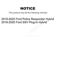 Load image into Gallery viewer, Front Drilled Slot Brake Rotors Ceramic Pad Kit For Ford Police Responder Hybrid