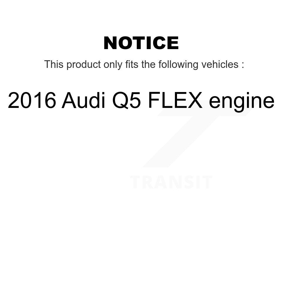 Front Rear Drilled Slot Brake Rotor Ceramic Pad Kit For 2016 Audi Q5 FLEX engine