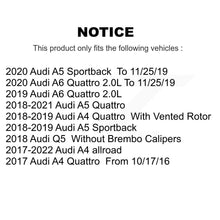 Charger l'image dans la galerie, Front Rear Drilled Slot Brake Rotor Ceramic Pad Kit For Audi Q5 A5 Quattro A4 A6