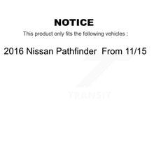 Charger l&#39;image dans la galerie, Front Drill Slot Brake Rotor Ceramic Pad Kit For 16 Nissan Pathfinder From 11 15