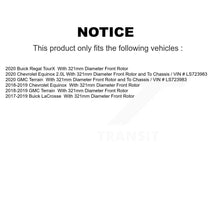Load image into Gallery viewer, Front Rear Drill Slot Disc Brake Rotor Ceramic Pad Kit For Chevrolet Equinox GMC