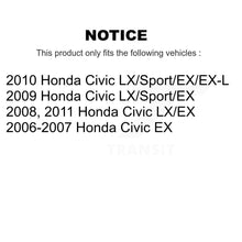 Charger l'image dans la galerie, Front Rear Coated Drilled Slot Disc Brake Rotors Ceramic Pad Kit For Honda Civic