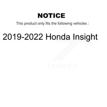Charger l'image dans la galerie, [Front+Rear] 2019-2022 Honda Insight Performance Drilled &amp; Slotted Brake Rotor &amp; Ceramic Pads Kit For Max Braking
