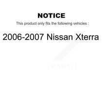 Charger l&#39;image dans la galerie, Rotor de frein à disque à fente arrière et Kit de plaquettes en céramique pour Nissan Xterra 2006 – 2007 