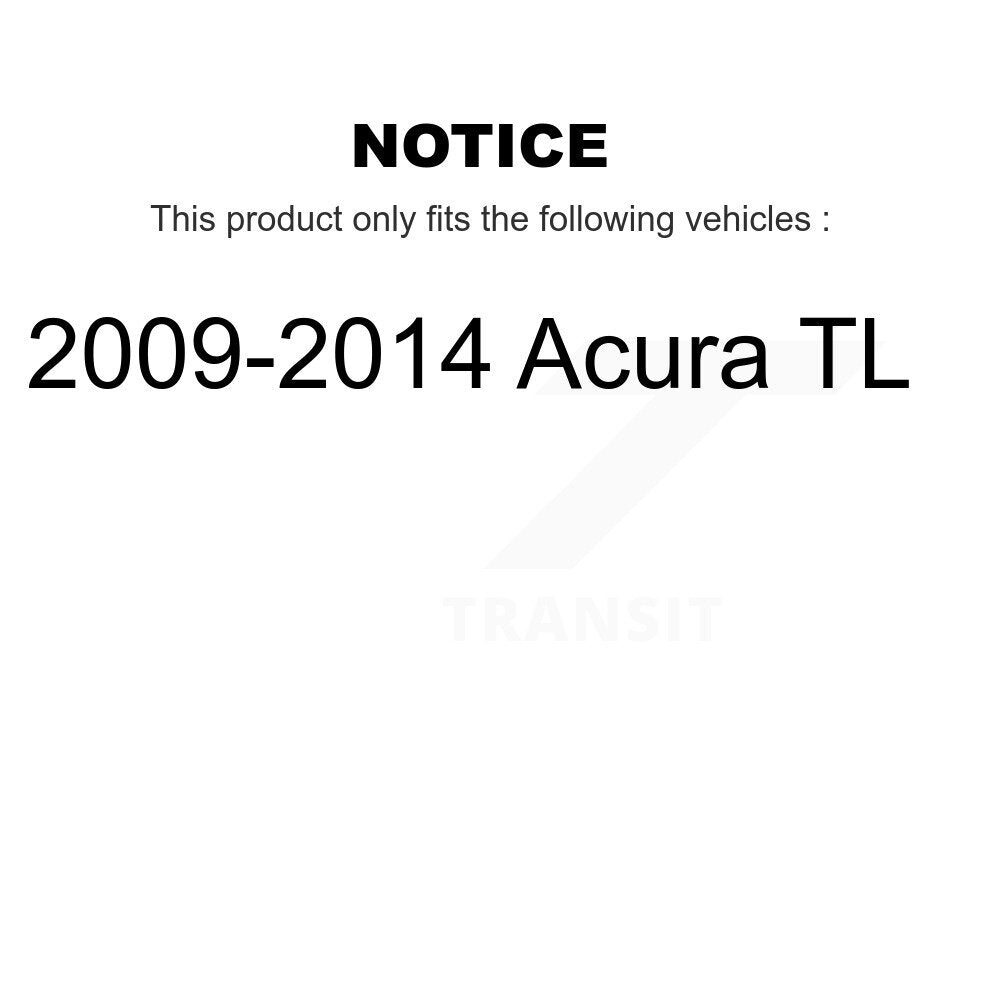 Kit de plaquettes en céramique pour Rotor de frein à disque, fente percée, revêtement arrière, pour Acura TL 2009 – 2014 