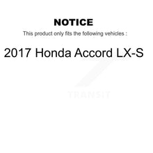 Load image into Gallery viewer, Front Drilled Slot Disc Brake Rotor &amp; Ceramic Pad Kit For 2017 Honda Accord LX-S