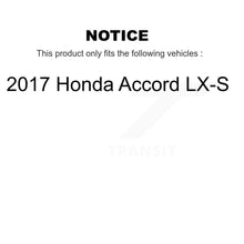 Load image into Gallery viewer, [Front] 2017 Honda Accord LX-S Performance Drilled &amp; Slotted Brake Rotor &amp; Ceramic Pads Kit For Max Braking