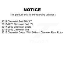 Charger l'image dans la galerie, Front Rear Drill Slot Brake Rotors Ceramic Pad Kit For Chevrolet Cruze Volt Bolt