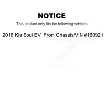 Charger l'image dans la galerie, Front Rear Coated Drilled Slot Disc Brake Rotors Ceramic Pad Kit For Kia Soul EV