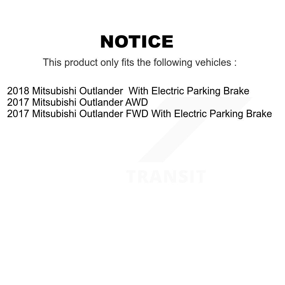 Front Rear Drill Slot Disc Brake Rotors Ceramic Pad Kit For Mitsubishi Outlander