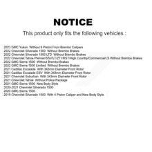 Load image into Gallery viewer, Front Rear Drilled Slot Brake Rotor Ceramic Pad Kit For Chevrolet Silverado 1500