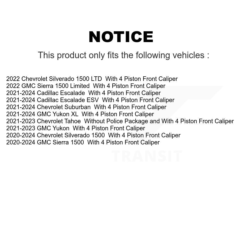 Front Rear Drilled Slot Brake Rotor Ceramic Pad Kit For Chevrolet Silverado 1500