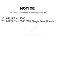 Charger l&#39;image dans la galerie, Rear Drilled Slot Disc Brake Rotor &amp; Ceramic Pad Kit For 2019-2022 Ram 2500 3500