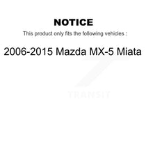 Load image into Gallery viewer, Rear Coated Drilled Slot Disc Brake Rotors Ceramic Pad Kit For 2006-2015 Mazda MX-5 Miata KDT-101204