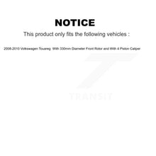 Load image into Gallery viewer, Front Rear Disc Brake Rotors And Ceramic Pads Kit (6Pc) For Volkswagen Touareg KDT-101205