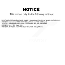 Load image into Gallery viewer, Front Rear Drilled Slot Brake Rotor Ceramic Pad Kit For Ford F-450 Super Duty F-550 CF500 KDT-101211