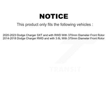 Load image into Gallery viewer, Rear Coated Drilled Slotted Disc Brake Rotors And Ceramic Pads Kit For Dodge Charger KDT-101220