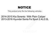 Charger l'image dans la galerie, Front Rear Drill Slot Brake Rotors Ceramic Pad Kit For Hyundai Santa Fe Sport Kia Sorento KDT-101234