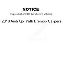 Load image into Gallery viewer, Front Rear Drilled Slot Brake Rotor Ceramic Pad Kit For 2018 Audi Q5 With Brembo Calipers KDT-101239
