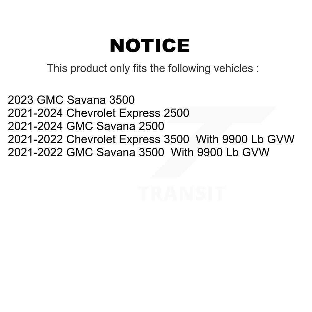 Front Drilled Slot Brake Rotor Ceramic Pad Kit For GMC Chevrolet Savana 2500 Express 3500 KDT-101286