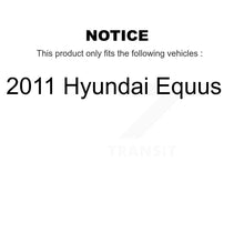 Charger l'image dans la galerie, Front Rear Coated Drilled Slotted Disc Brake Rotor Ceramic Pad Kit For 2011 Hyundai Equus KDT-101336