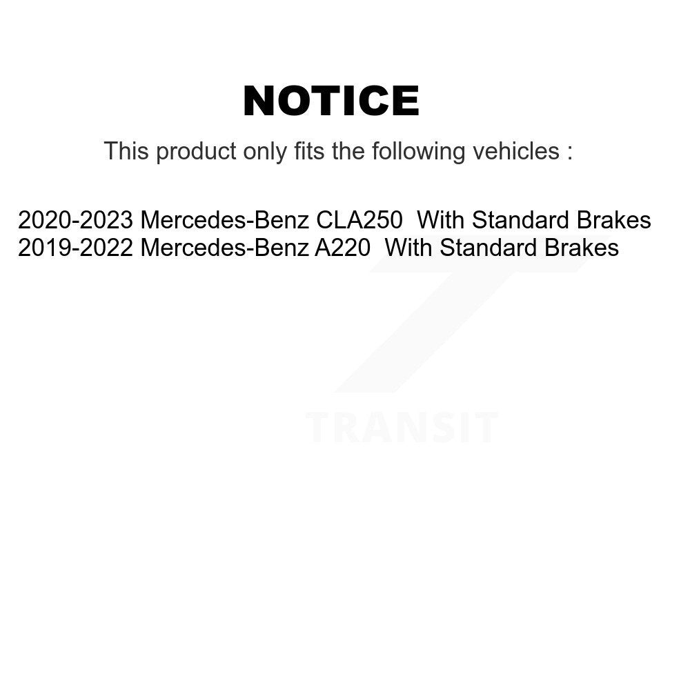 Front Rear Coat Drill Slot Disc Brake Rotor Ceramic Pad Kit For Mercedes-Benz A220 CLA250 KDT-101343