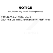 Load image into Gallery viewer, Front Rear Coated Drilled Slotted Disc Brake Rotors Ceramic Pad Kit For Audi Q5 Sportback KDT-101360