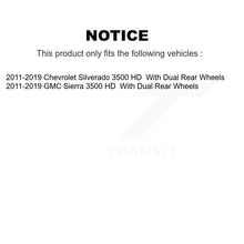Load image into Gallery viewer, Front Rear Drilled Slot Disc Brake Rotor Ceramic Pad Kit For GMC Sierra 3500 HD Chevrolet KDT-101361