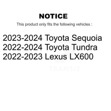 Load image into Gallery viewer, Front Rear Drilled Slot Brake Rotor Ceramic Pad Kit For Toyota Tundra Sequoia Lexus LX600 KDT-101370