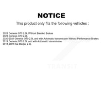 Load image into Gallery viewer, Rear Coated Drilled Slotted Disc Brake Rotors Ceramic Pad Kit For Genesis G70 Kia Stinger KDT-101405