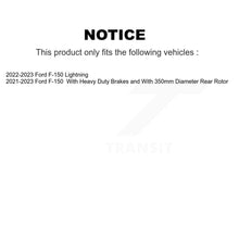 Charger l'image dans la galerie, Rear Coated Drilled Slotted Disc Brake Rotor And Ceramic Pad Kit For Ford F-150 Lightning KDT-101431