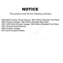 Load image into Gallery viewer, Front Rear Drilled Slot Brake Rotor &amp; Ceramic Pad Kit For Chrysler Pacifica Grand Caravan KDT-101837