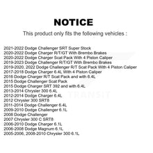 Load image into Gallery viewer, Front Rear Drilled Slot Brake Rotor Ceramic Pad Kit For Dodge Charger Chrysler 300 Magnum KDT-101842