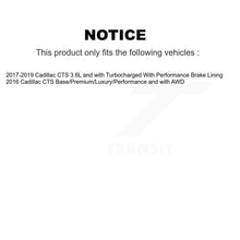 Load image into Gallery viewer, Front Rear Coated Drilled Slotted Disc Brake Rotors And Ceramic Pads Kit For Cadillac CTS KDT-101855