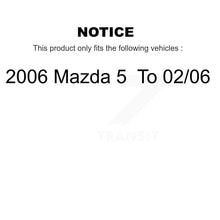 Load image into Gallery viewer, Front Rear Coated Drilled Slot Disc Brake Rotor Ceramic Pad Kit For 2006 Mazda 5 To 02 06 KDT-101861