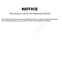 Charger l'image dans la galerie, Front Rear Coated Drilled Slotted Disc Brake Rotors And Ceramic Pads Kit For Cadillac ATS KDT-101903