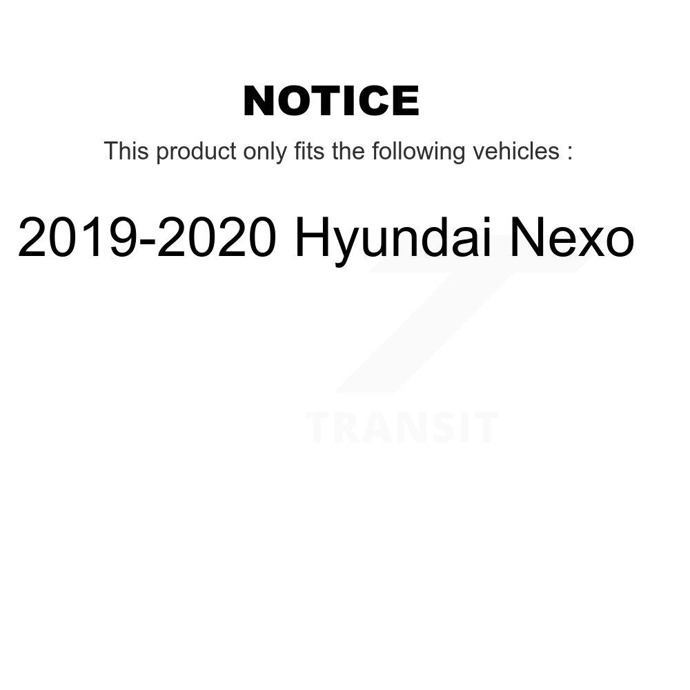 Front Rear Coated Drill Slot Disc Brake Rotors Ceramic Pad Kit For 2019-2020 Hyundai Nexo KDT-101922