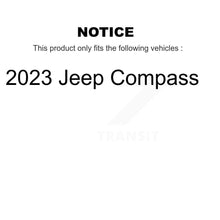 Charger l'image dans la galerie, Front Rear Coated Drilled Slotted Disc Brake Rotors Ceramic Pad Kit For 2023 Jeep Compass KDT-101928