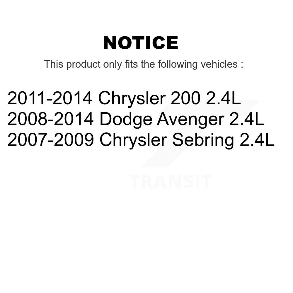 Air Cabin Engine Oil Filters (3 Total) Kit For Chrysler 200 Dodge 2.4L