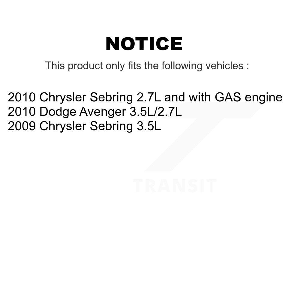 Air Cabin Engine Oil Filters (3 Total) Kit For Chrysler Sebring Dodge KFM-100151