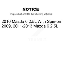 Charger l'image dans la galerie, Air Cabin Engine Oil Filters (3 Total) Kit For Mazda 6 2.5L KFM-100206