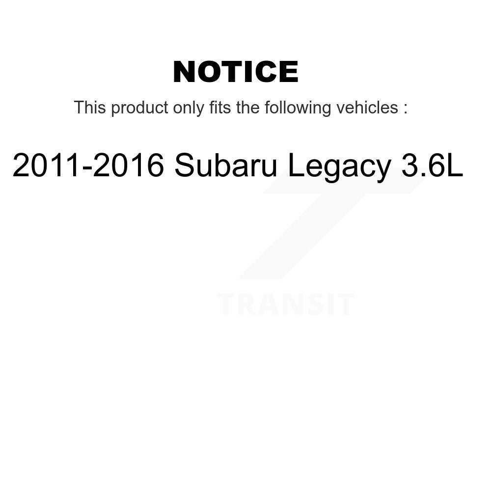 Air Cabin Engine Oil Filters (3 Total) Kit For 11-16 Subaru Legacy 3.6L