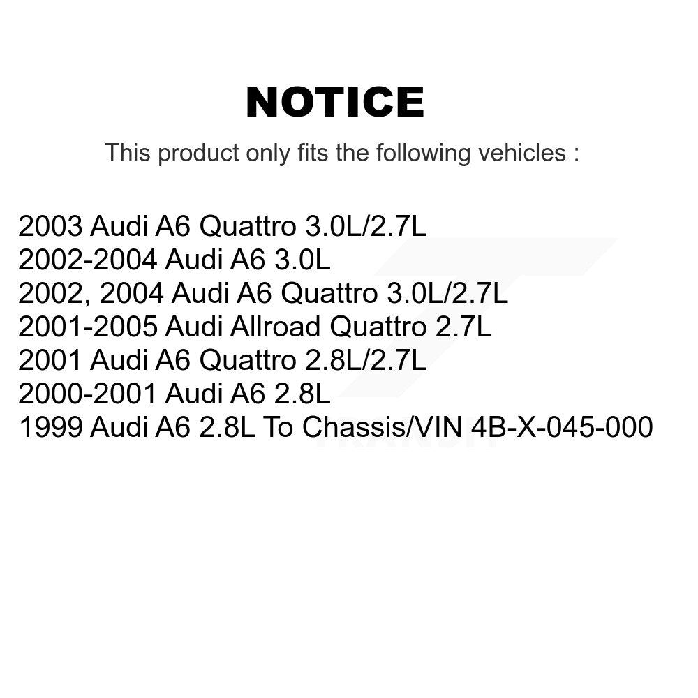 Air Cabin Engine Oil Filters (3 Total) Kit For Audi A6 Quattro Allroad