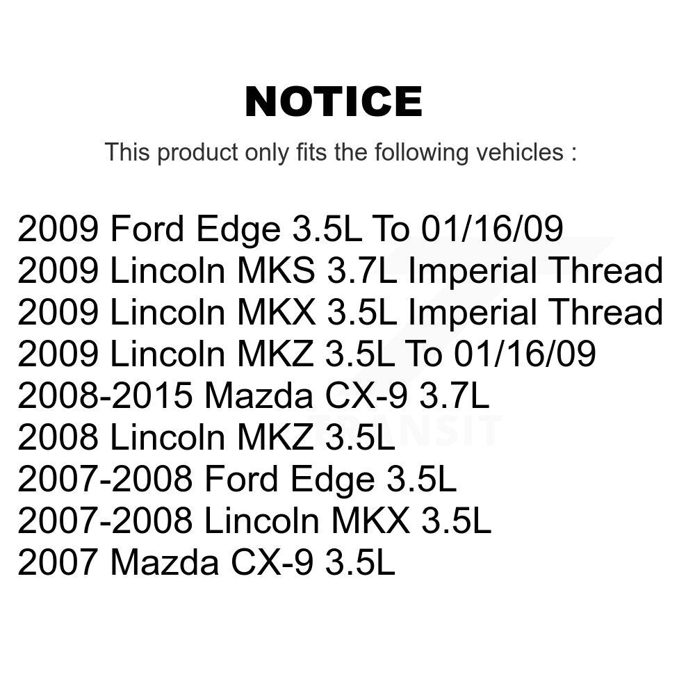 Air Cabin Engine Oil Filters (3 Total) Kit For Ford Edge Mazda CX-9 MKX