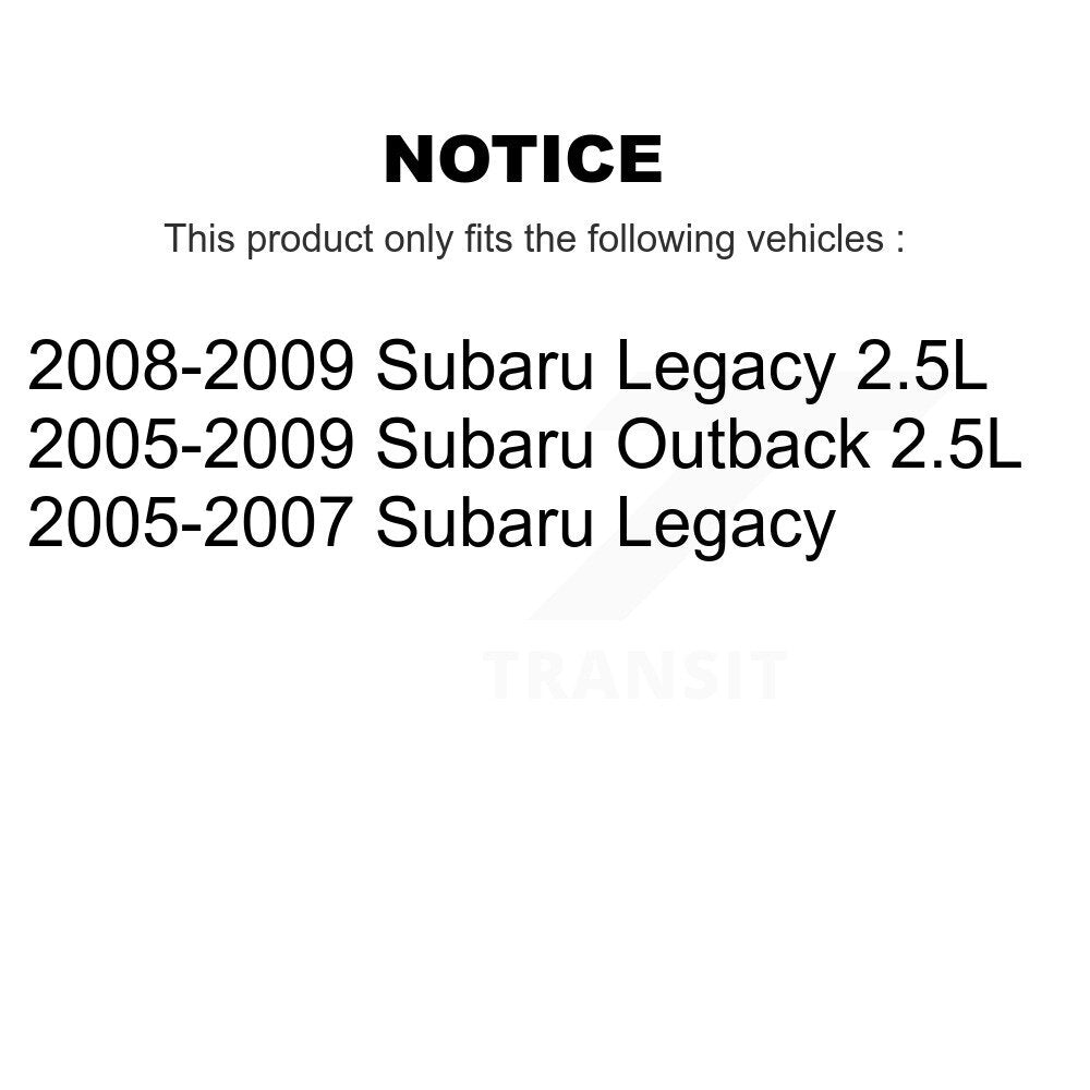 Air Cabin Engine Oil Filters (3 Total) Kit For Subaru Outback Legacy KFM-100308