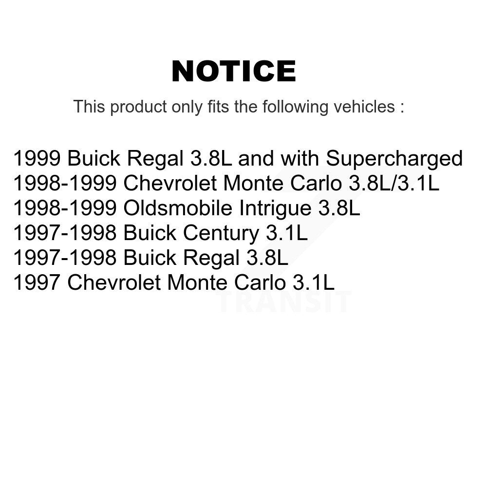 Air Cabin Engine Oil Filters (3 Total) Kit For Buick Century Regal Monte