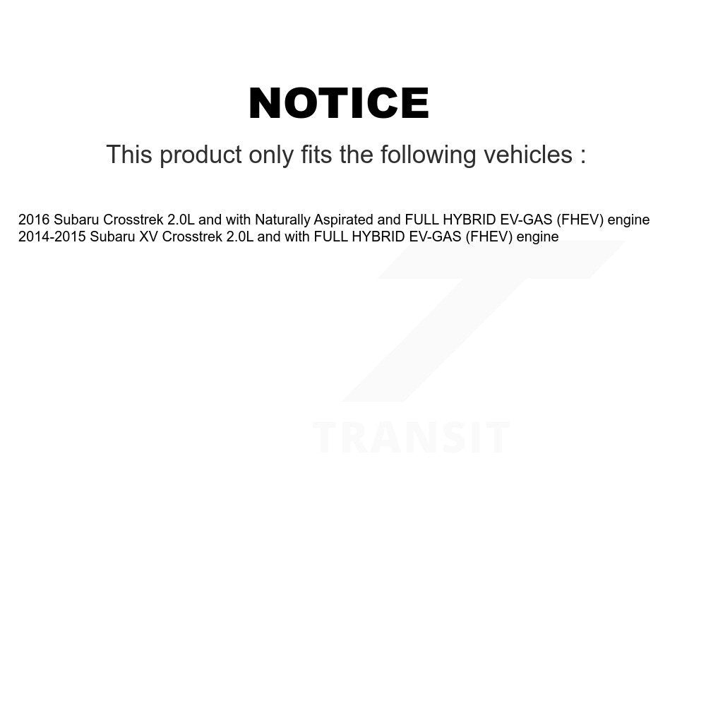 Air Cabin Engine Oil Filters (3 Total) Kit For Subaru XV Crosstrek KFM-100336