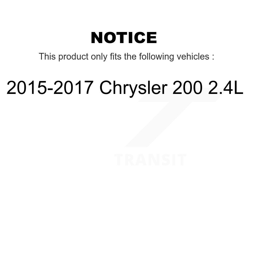 Air Cabin Engine Oil Filters (3 Total) Kit For 15-17 Chrysler 200 2.4L