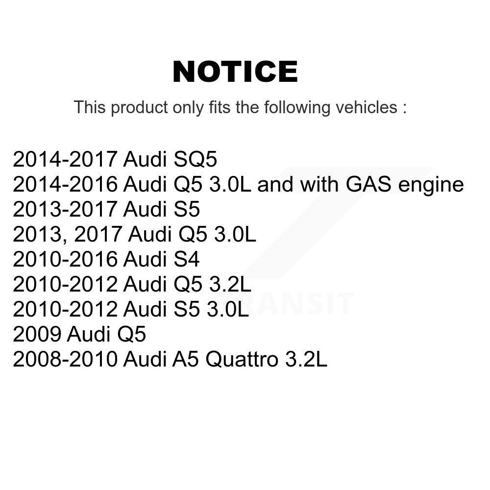 Air Cabin Engine Cartridge Oil Filters (3 Total) Kit For Audi Q5 S4 S5 SQ5 A5